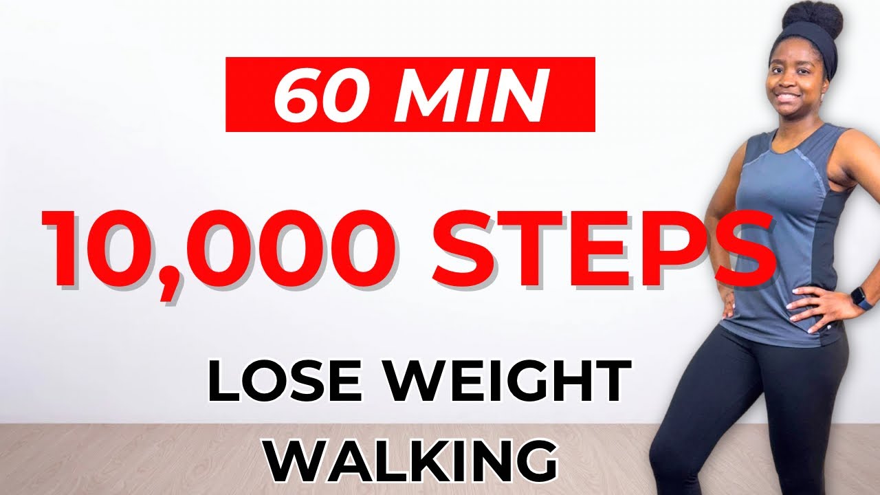 10000 steps in 60 Minutes Quick Weigh Loss | At Home 20 Days Walking Challenge 