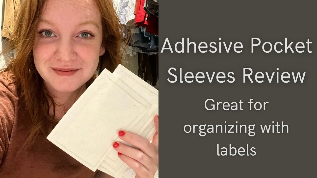 Review Adhesive Pocket Sleeves for Organization YouTube