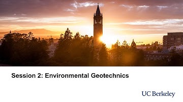 Session 2: Environmental Geotechnics