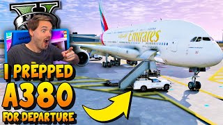 GTA 5 Airport Mod ✈️ Getting A380 ready for departure! #GTA5RealLifeMod #GTAVMods #GTA5Mods