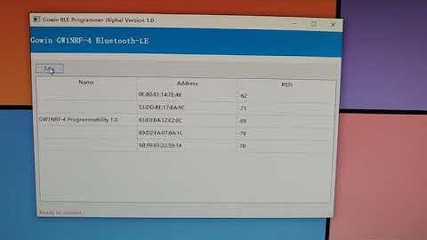 Programming GOWIN’s RFFPGA through Bluetooth Link