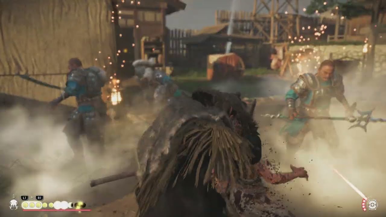 Ghost of Tsushima, Revisited: Fallen Outpost 12 Enemy Takedown.