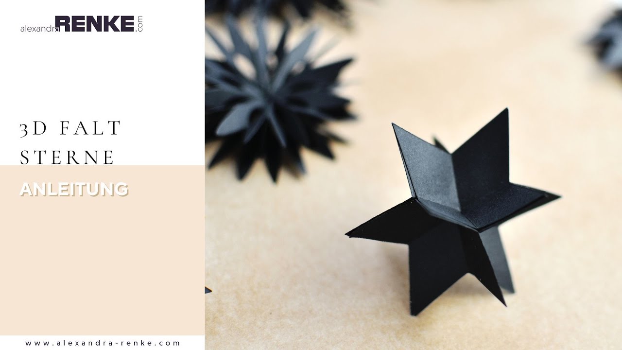3D Faltsterne Anleitung zu den neuen Stanzen 