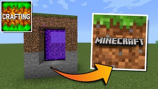 How To Make a Portal To The Minecraft PE Dimension in Crafting and Building