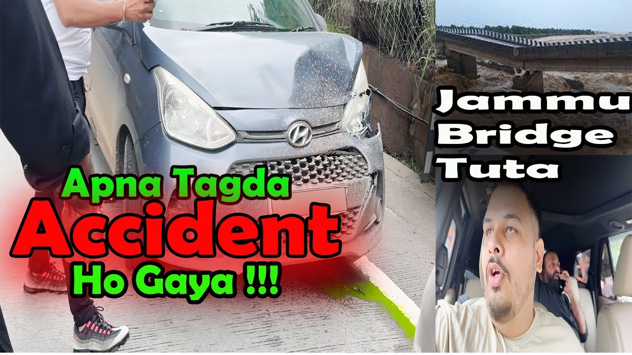 Delhi to ladakh 2025 | apni car ka Accident Jammu pahunchte he machi tabahi bahut bure phas gae D2