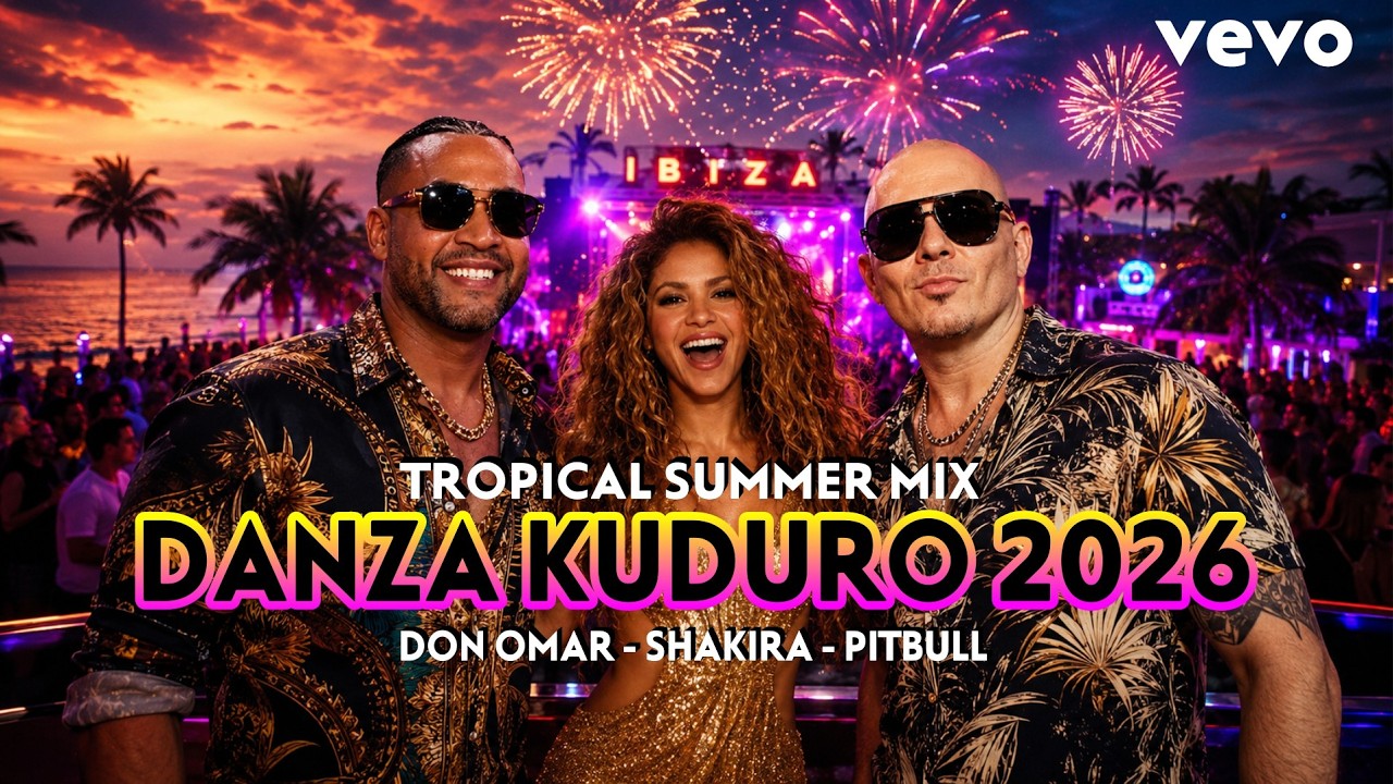 Don Omar x Shakira x Pitbull - Danza Kuduro 2026 | Summer Party Mix | Tropical Music 2026