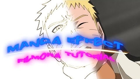 ANIME to MANGA Effect Transition / Filmora AMV Edit Tutorial