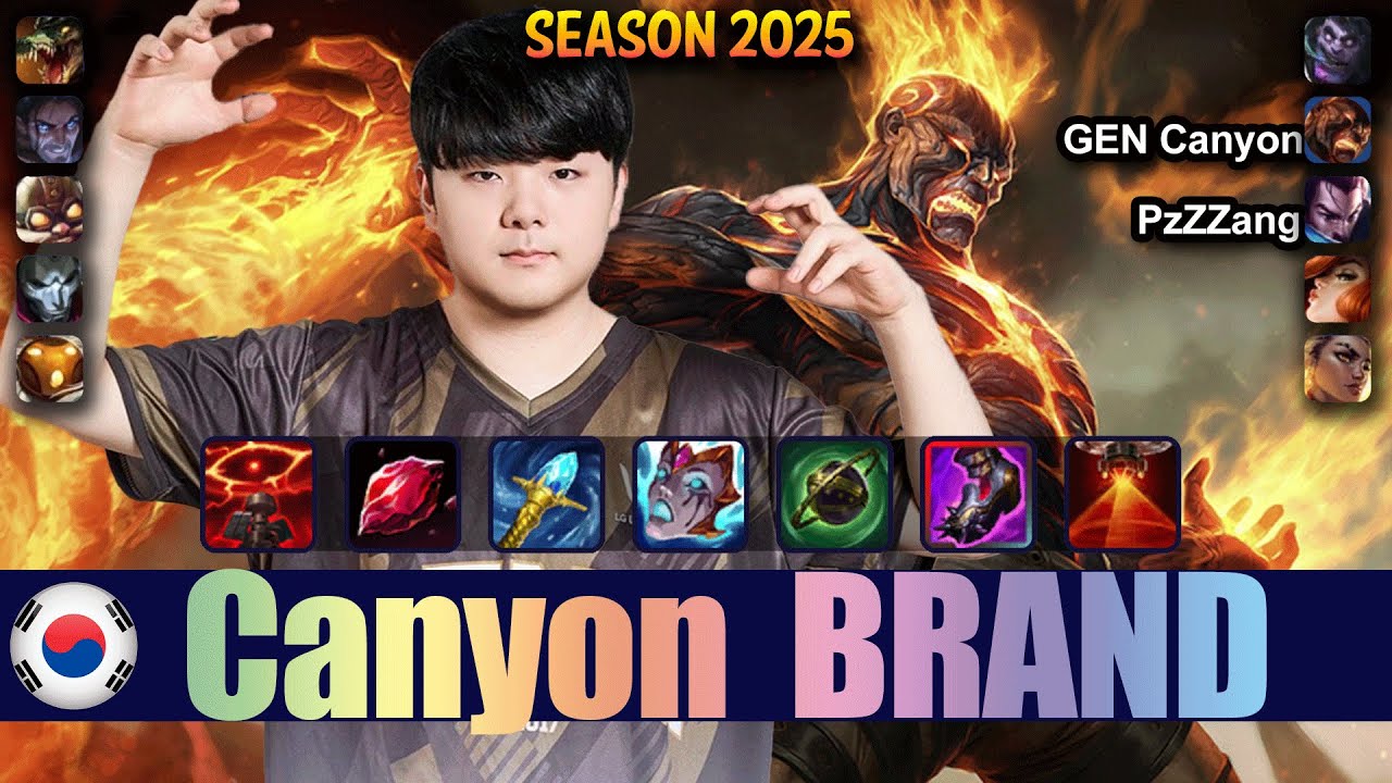 GEN Canyon BRAND vs SYLAS Jungle - Patch 25.18 KR Ranked | lolrec