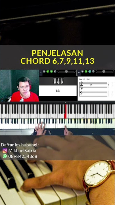Chord 6,7,9,11 dan 13 dalam PIANO #turorialPiano #lesPiano #lespianoonline
