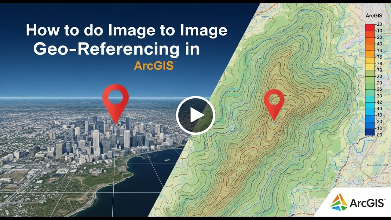 How to do Image to Image Geo Referencing in ArcGIS - YouTube