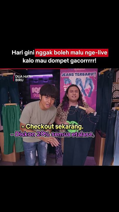 Kombo Keanu   Angga Yunanda Jadi Pemandu Live Belanja = 😍😂 | Dua Hati Biru | #Shorts