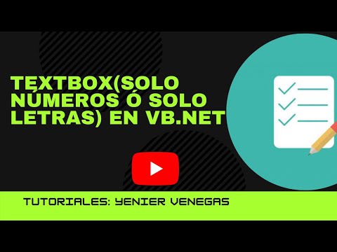 Textbox(Solo Números ó Solo Letras) en Vb.Net