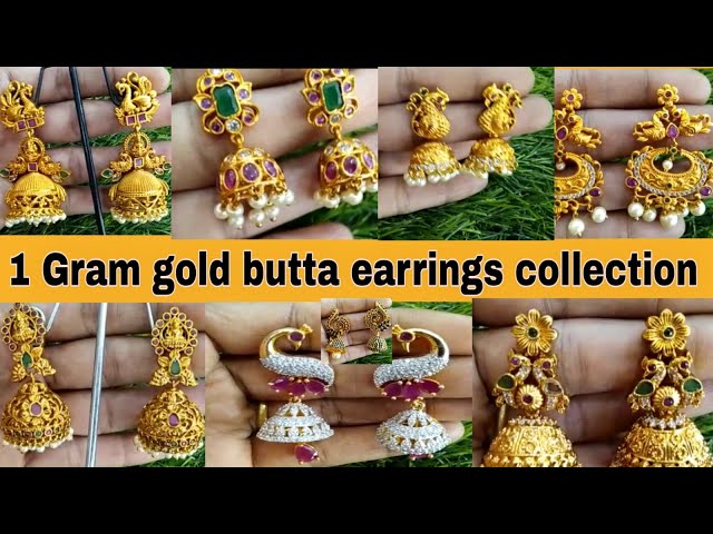 One Gram Gold Temple Chand Bali /kemp Jhumkas/ South Indian Earrings/  Lakshmi Jhumka/ Temple Earrings/ Jhumkas/kemp Earrings/indian Jewelry/ -  Etsy