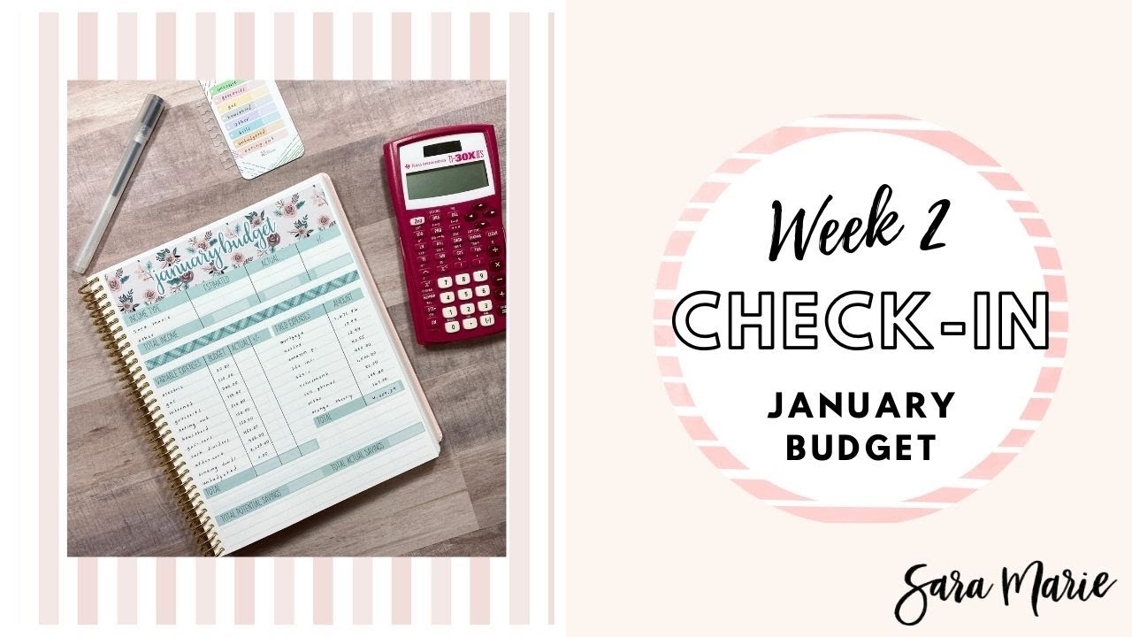 Week 2 Check In | January 2022 Budget | Sara Marie Stickers | EC FOCUSED Monthly |