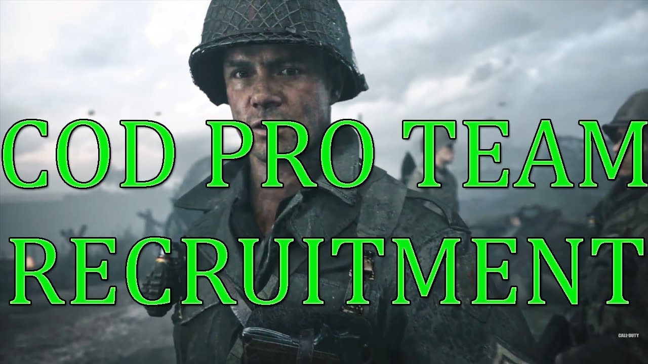 UK Call Of Duty Pro Team Recruitment Announcement - YouTube