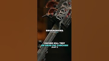 Scottish SWORD put to test on PIG CARC*SS 😱 | Sword-forging