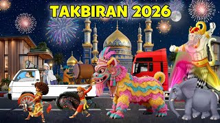 TAKBIRAN HARI RAYA IDUL ADHA 2026 - Animasi Pawai Takbiran Keliling | Allahu Akbar Allahu Akbar