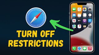 how to turn off safari restrictions on iphone tutorial (2024) full guide