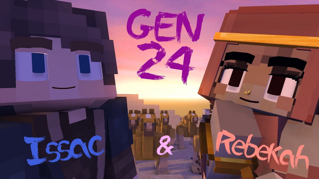 Genesis 24 - Isaac and Rebekah ( Christian Minecraft Animation )