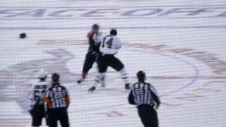 Mike Duco #68 Florida Panthers VS. Jaime Benn #14 Dallas Stars hockey fight