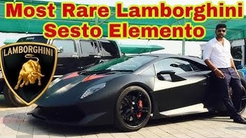 Most Expensive & Rare Lamborghini Owner In India ✮ Lamborghini Sesto Elemento ✮