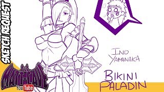 Sketch Request - Ino Bikini Warrior Paladin