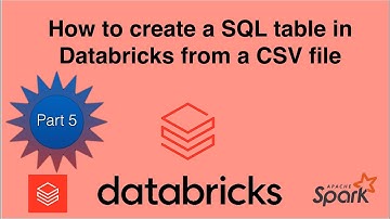 Databricks |How to create a SQL table in Databricks from a CSV file| Loading CSV files in DataBricks