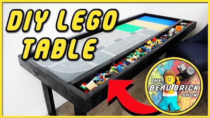 DIY LEGO Tray Table - SO FUN!  Lego storage diy, Lego tray, Lego