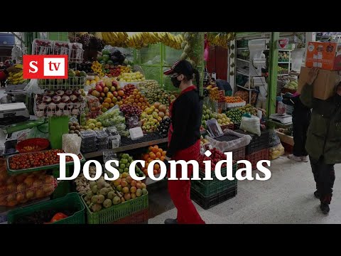 Millones de hogares pasaron de consumir tres comidas al día a consumir dos| Semana Videos