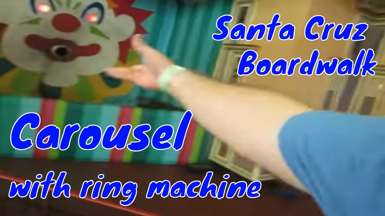 POV ride on Santa Cruz's Carousel with ring machine Carla