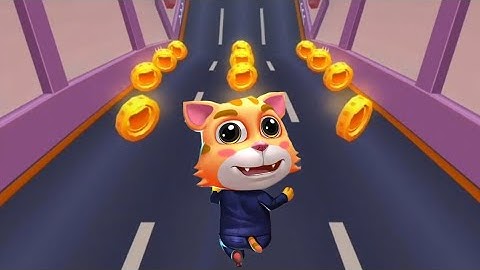 Cat Runner game Play video | Cat collect coins Subway runner game video | cat game video #9