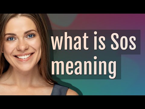 What Does The Acronym Of Sos Mean