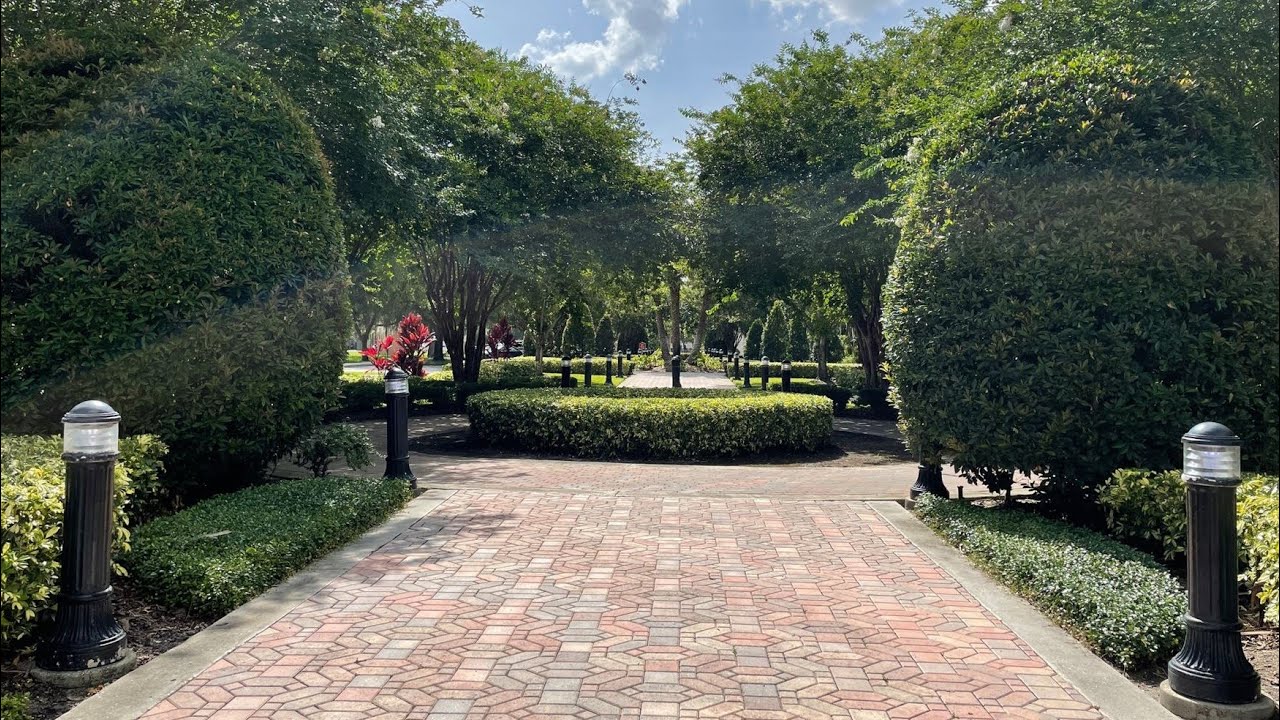 Amazing Magnolia Square Fountain at the Winter Springs Town Center, Seminole Crossings Townhomes.