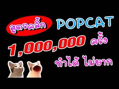 สอนคลิ้ก POPCAT แบบรัวๆ เร็วๆ ทำยังใงลองมาดูกันครับ