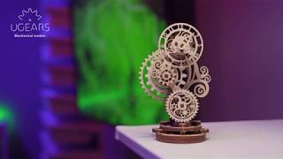 UGears Steampunk Clock 3D Mechanical Model Self-assembling DIY Craft Set Wooden Box School Project