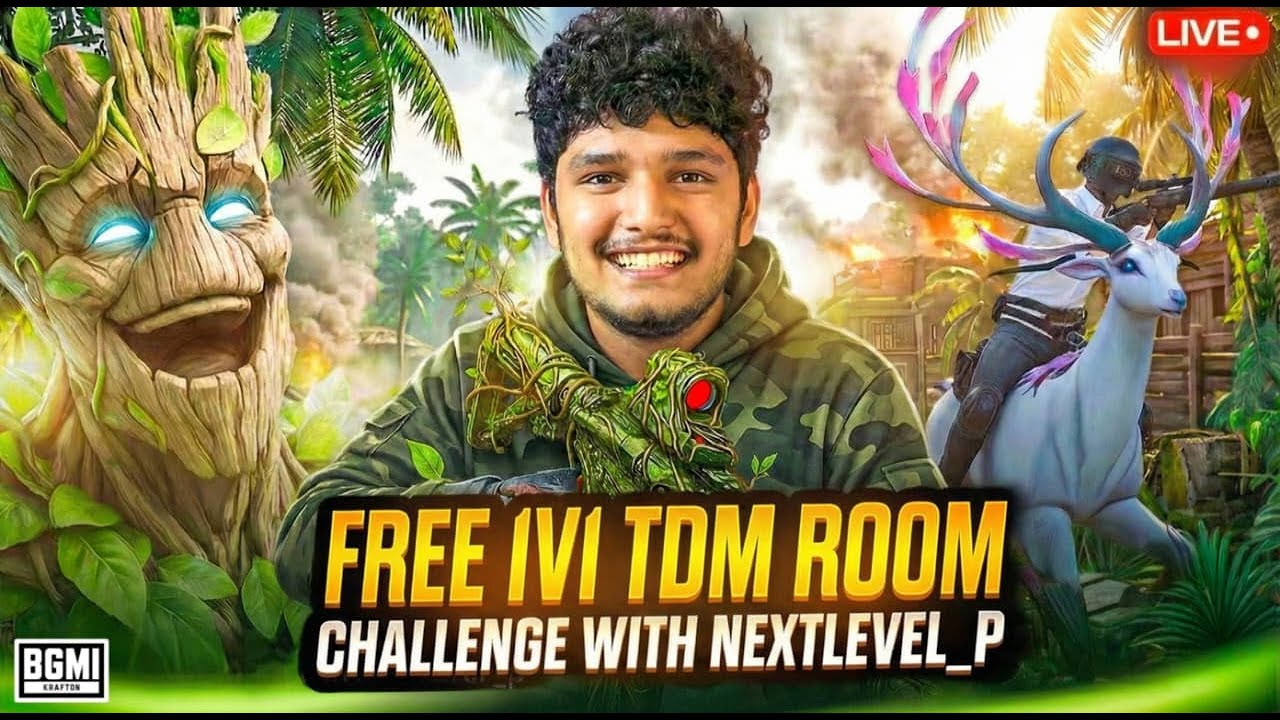 FREE 1V1 TDM ROOMNextLvlPisLIVE #shortslive #shortsfeed #bgmi #bgmilive #shorts #pubgmobile #1v1room