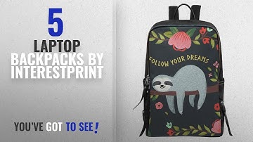 Top 10 Interestprint Laptop Backpacks [2018]: InterestPrint Wildlife Animal Sloth School Casual