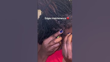 Maintaining my edges in #microlocs #interlocks #hair #microlocsjourney  music from #tiktok