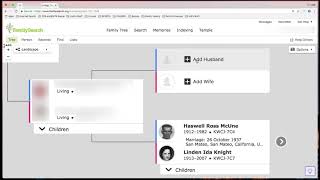 Link Living and Deceased Family in FamilySearch Family Tree