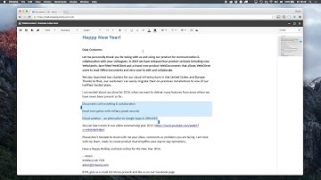 Online editing documents - BETA feature