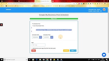How to schedule a GMB Post?