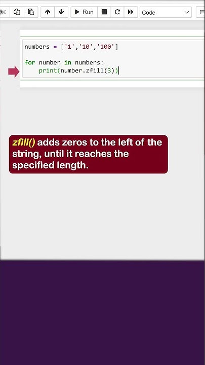 Padding Zeros to a String in Python - YouTube