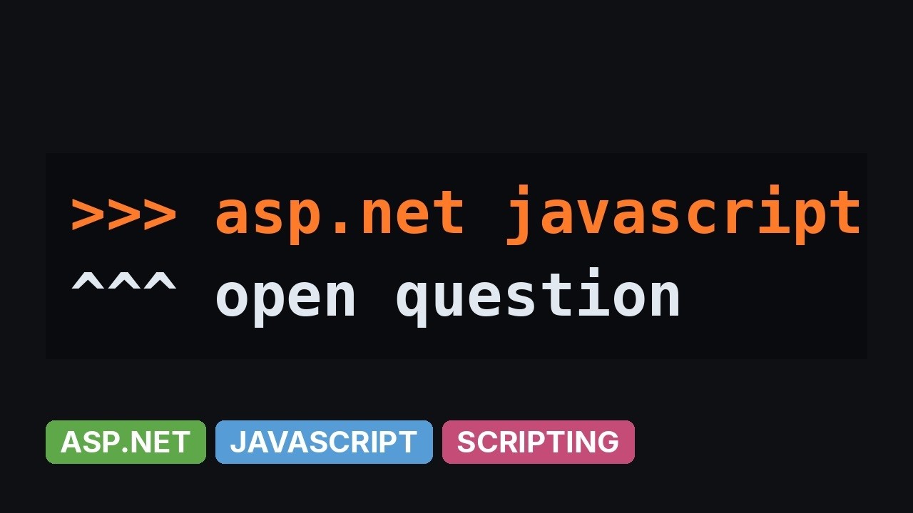 Javascript alert() on server side - YouTube