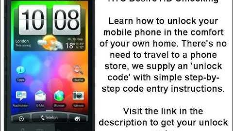 Unlock HTC Desire HD - SIM Network Unlock PIN