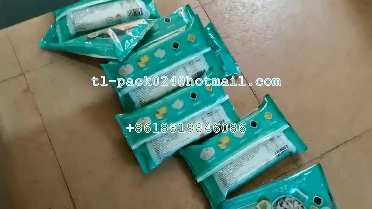 Frozen Chicken Tray flow wrapper machine，Frozen food flow wrapping machine,Food tray packing machine