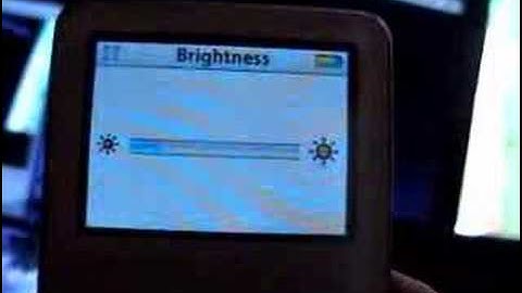 iPod nano with brightness controls!