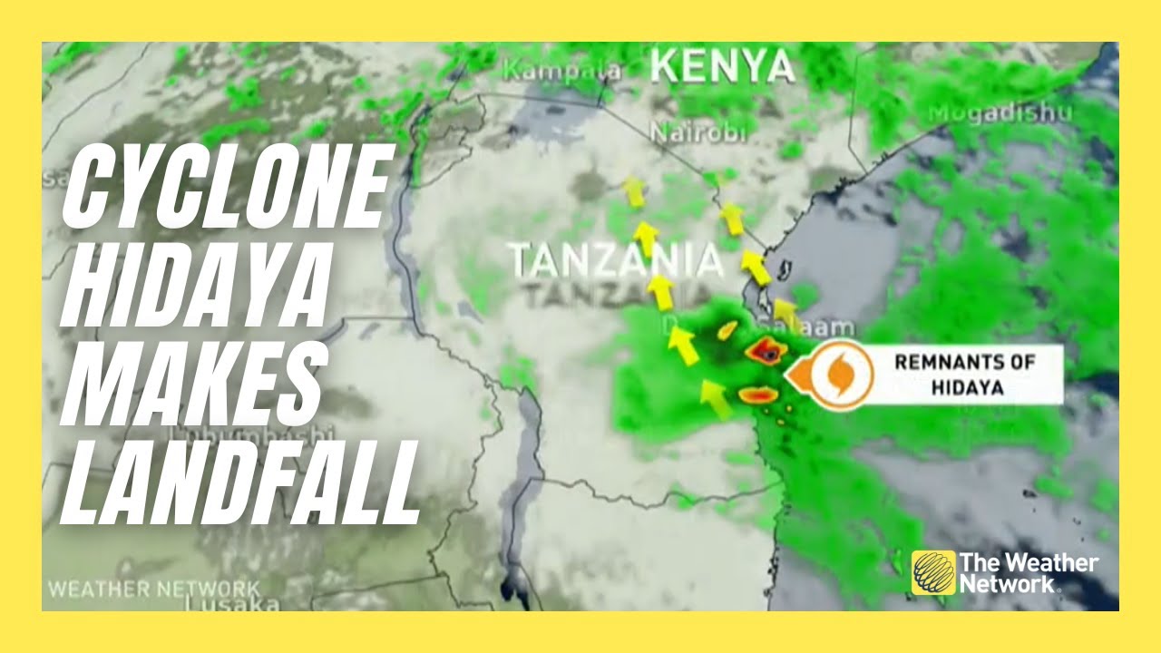 Historic Cyclone Hidaya Makes Landfall in Tanzania