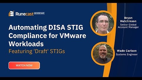Automating DISA STIG Compliance for VMware Workloads