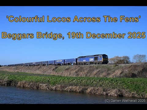 'Colourful Locos Across The Fens' : Beggars Bridge, 19th December 2025