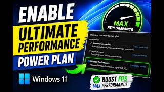 How to Enable Ultimate Performance Power Plan in Windows 11